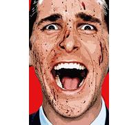 American Psycho Pop Illustration Patrick Bateman Horror Movie Home Decor In Poster Or Funny Gift Metal Signs 8x12 inch