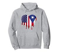 American Puerto Rican Hispanic Heritage Month Rico Heart Pullover Hoodie