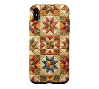 American Quilt Colorful Patchwork Quilting Quilter Sewing Case for iPhone XS Max