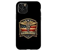 American Radiologist Doctor Radiology Physician Badge Rustic Case for iPhone 11 Pro