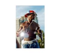 American Rapper 50 Cent Poster Canvas Poster Wall Art Decor Print Picture Paintings for Living Room Bedroom Decoration 12x18inch(30x45cm)