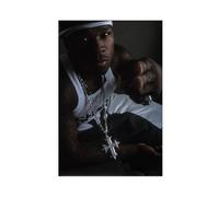 American Rapper 50 Cent Poster Canvas Poster Wall Art Decor Print Picture Paintings for Living Room Bedroom Decoration 20x30inch(50x75cm)