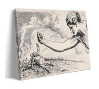 American Realism Prints - The Last Blow 1918 by Charles Dana Gibson, Historical Themed Wall Decor Painting On Canvas Wall Art Scroll Picture Print Living Room Walls Decor Homes Frame 16x24inch(40x60cm