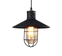 American Retro Hanging Lamp Birdcage Shaped Metal Lighting Fixtures Restaurant Coffee Shop Clothing City E26/E27 Lamp Holder Pendant Light