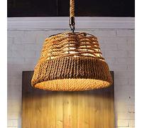 American Retro Hemp Rope Chandelier Living Room Restaurant Cafe Iron Art Craft Industry Rural Hotel Bar Ceiling Lamp 38x38x22cm elegant