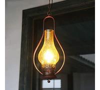 American Retro Kerosene Lamp Horse Lanterns Industrial Style E27 Chandelier, Ceiling Lighting Fixture, Restaurant Cafe Decoration Hanging Lamp Interesting