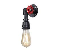 American Retro Loft Wall Lamp Vintage Cafe Bar Balcony Wrought Iron Decorative Pipe Wall Sconce Lighting Aisle Corridor Stairs E27 Wall Lantern Fixture