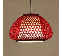 American Retro Style Lantern Hand Made Bamboo Ceiling Lamp Rural Pastoral Pendant Light Hotel Tea House Chandelier Inn Ancient Town Flashlight Decoration Hanging Light Bedroomliving Room
