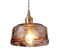 American Retro Style Pendant Lamp, Single Head Ceiling Chandelier, Creative Personality Glass Hanging Light, Bedroom Living Room Bar Decoration Lighting Fixtures