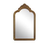 American Retro Wall Mirror 50x70cm Carved Wooden Frame Makeup Mirror Perfect for Bedroom Entryway Vanity (60x80cm/23.62x31.5in) - Stylish Home Decor