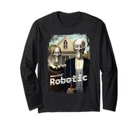 American Robotic - American Gothic Parody Long Sleeve T-Shirt
