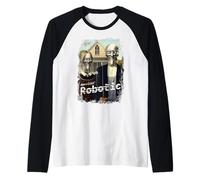 American Robotic - American Gothic Parody Raglan Baseball Tee