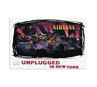 American Rock Band Nirvana MTV Unplugged In New York Music Album Poster Canvas Poster Wall Art Decor Print Picture Paintings for Living Room Bedroom Decoration 20x30inch(50x75cm)