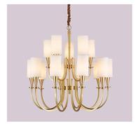 American Rural Ceiling Chandelier Nordic Living Room Copper Pendant Lights Chinese Restaurant Bedroom Kitchen Lighting