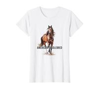 American Saddle Bred Breed Art Value Graphic T-Shirt, Women, White, S
