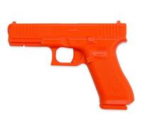 American Safety Trainer - (Compatible with Glock 17 Gen 5 - (Safariland Ready)) - Non-Functional Solid Polymer Gun - Blaze Orange - U.S.A. Made
