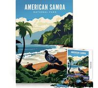 American Samoa Natl Park Jigsaw Puzzles for Adults1000 Pieces Sharp Mind Mindful Leisure Firm Fit Joyful Xmas (38X52CM)