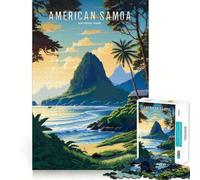 American Samoa Park 1000 Piece Teenager Puzzles Cognitive Boost Fun Tight Lock No Loose Pieces Engaging Way to Pass Free Hours (38x52cm)