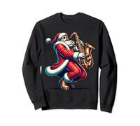 American Santa Playing Saxophone Xmas Jazz Christmas Musical Sweatshirt