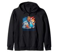 American Scientist Innovation Knowledge Pride Zip Hoodie