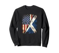 American Scottish USA Scottish Country Roots Flag Scotland Sweatshirt