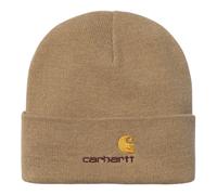 Carhartt WIP Mens American Script Beanie - Colour: 2FS.XX.06 Peanut - Size: One Size