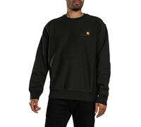 Carhartt WIP Mens Loose Fit American Script Sweatshirt - Colour: 3T6XX Raven - Size: XL