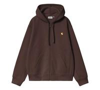 American Script Zipped Sweatshirt Brown S