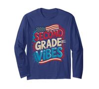 American Second Grade Vibes Bruh We Back 250 Years Teacher Long Sleeve T-Shirt