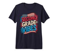 American Second Grade Vibes Bruh We Back 250 Years Teacher Premium T-Shirt