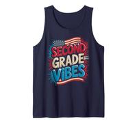American Second Grade Vibes Bruh We Back 250 Years Teacher Tank Top