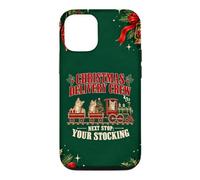 American Shorthair Cat Funny Xmas Train Crew Case for iPhone 12/12 Pro
