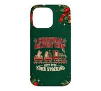 American Shorthair Cat Funny Xmas Train Crew Case for iPhone 14 Pro Max