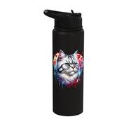 American Shorthair Cat Lover American Shorthair Stainless Steel Insulated Water Bottle