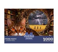 American Shorthair1000 Piece Puzzle Puzzle Cute Cats Colourful Puzzle for The Whole Family 38x26cm/1000pcs