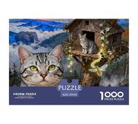 American Shorthair1000 Piece Puzzle Puzzle Cute Cats Puzzle Gift for The Whole Family 70x50cm/1000pcs