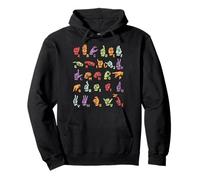 American Sign Language Shirt ASL Alphabet Deaf People Pullover Hoodie