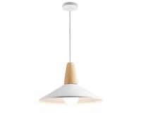 American Simple Macaron Pendant Light, Daily Home Personality Fixture, Wooden Metal Lampshade, E27 Base 1-Head Color Hanging Luminaire, for Kitchen Island, Dining Table,