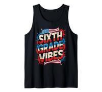 American Sixth Grade Vibes Teacher I Teach Cutest Pumpkins Tank Top