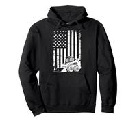 American Skid Steer Operator USA Construction Crew Pullover Hoodie