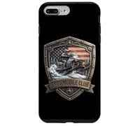 American Snowmobile Club Snow Sled Owner Snowmobiling USA Case for iPhone 7 Plus/8 Plus