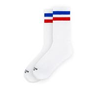 American Socks American Pride I - Mid High - Classic Old School Sports Socks with Stripes for Running, Cycling, Biking, Crossfit, Skateboarding or Gym, Love Everyone - Mid High, One size