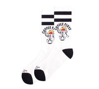 American Socks - Coffee First Mid High White - Socks - white - Onesize - 67% Cotton, 21% Polyamide, 6% Polyester, 6% Elastane,Cotton Onesize