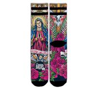 American Socks - Mid High - Half Leg Sports Socks with Stripes, Classic Old School for Running, Cycling, Biking, Crossfit, Skateboard or Gym, Guadeloupe Design, 42-47