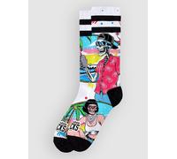 American Socks Neon Paradise - Mid High Socks red SM