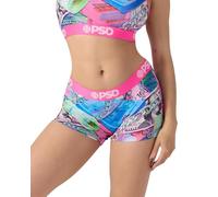 American Socks Short BS World Stackz PSD | Women's 3" Inseam Sports Short| 4-Way Stretch | Lined Gusset, World Stackz, S