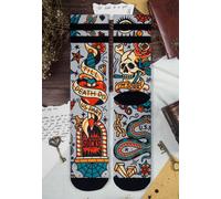 American Socks - Till Death Do Us Part Mid High - Socks - multicolored - S/M - 67% CoolMax (R), 17% Polyamide, 10% Cotton, 6% Elastane,Cotton S/M