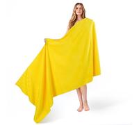 American Soft Linen 35x70 Jumbo Large Bath Towels, 600 GSM 100% Cotton Turkish Bath Sheet, Oversized Luxury Bath Towels for Bathroom Beach and Pool, Yellow