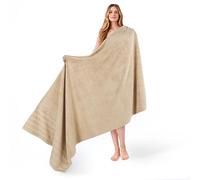 American Soft Linen Jumbo Large Bath Towels, 100% Turkish Cotton Bath Sheet 35 in 70 in, Bath Towel Sheets for Bathroom, Bath Sheet Towels, Beige Bath Sheet