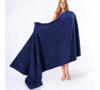American Soft Linen Oversized Bath Sheet 40x80 Extra Large for Bathroom, 100% Cotton Turkish Jumbo Bathsheet Towels for Adults, Navy Blue Bath Sheet